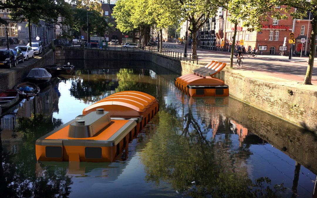 Haalt Amsterdam straks vuilnis op met zelfvarende e-bootjes?